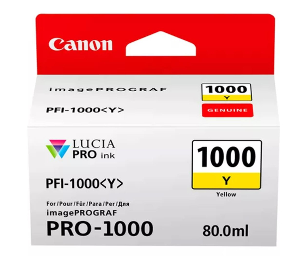 Canon PFI-1000 yellow 80 ml - 1222294 - zdjęcie 2